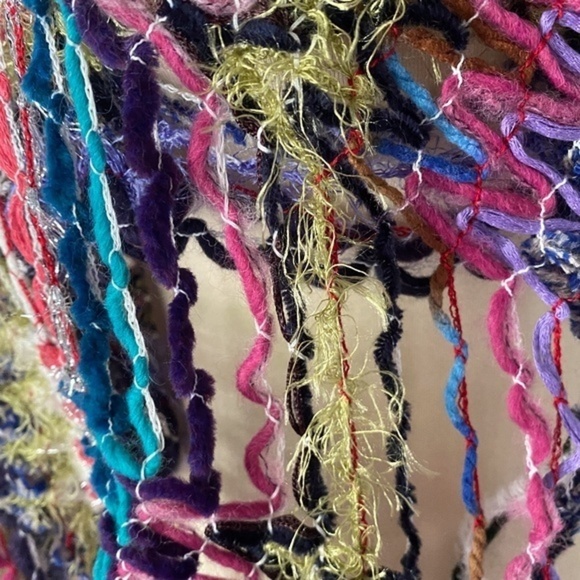 Anthropologie Crochet Multi Color Scarf - Picture 7 of 7